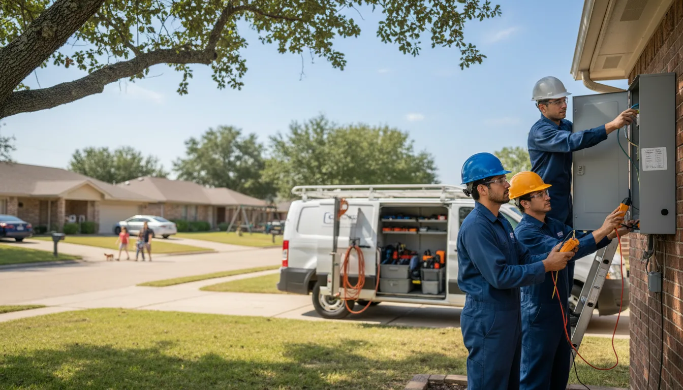 Certified electrician providing emergency electrical services in Tampa, KS